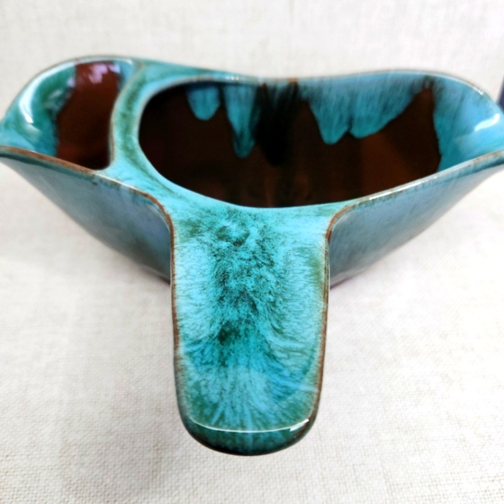 CCC (Canadian Ceramic Craft) Pottery Gravy Boat with Underplate, 1960s, Canada - Picture 10 of 12